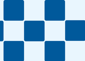Dark blue square on light blue