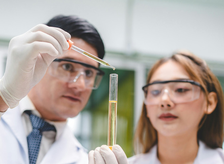 Male and female white researchers